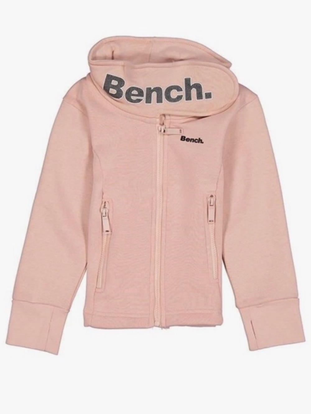 NWT Bench DNA Haylo Sweatshirt Funnel Neck Rose Pink Size L